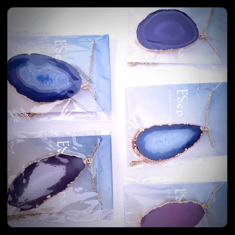 Gold plated Agate Slabs